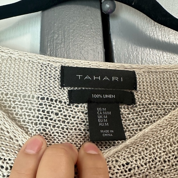 Tahari grey Women's Crew Neck Sweater - Picture 3 of 3